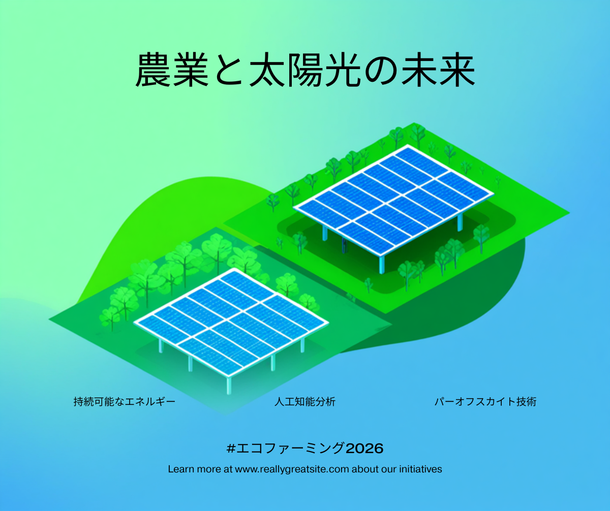 農地転用×ソーラーシェアリング×ペロブスカイト｜AIで「自然共生型」太陽光用地を先読みする2026年戦略