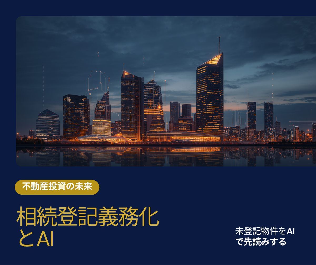 相続登記義務化2026｜AI×不動産データで「未登記物件」を先回りして狙う完全戦略